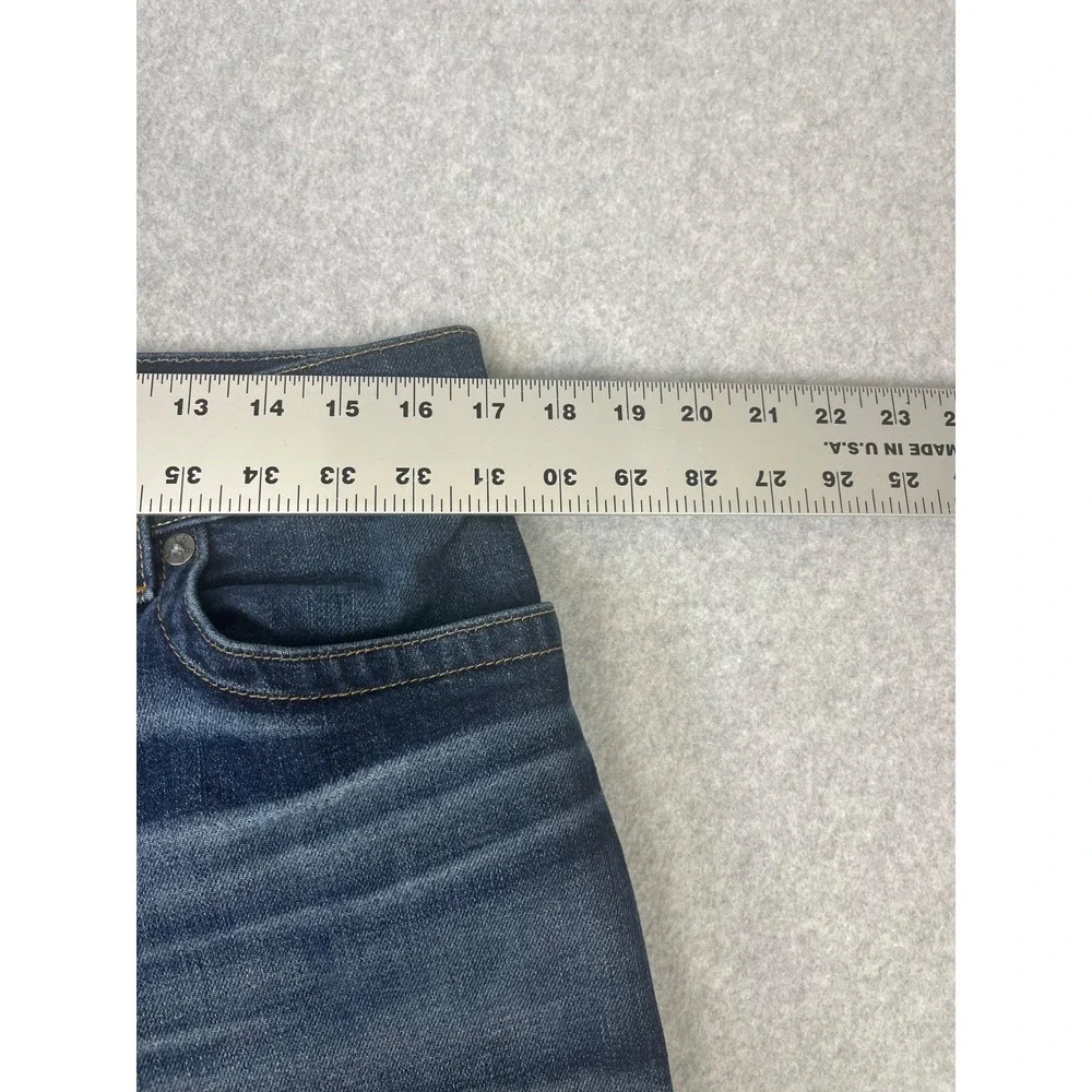 True Religion Geno Jeans Mens 36x34 Blue Cascade Slim Fit Stretch Flap Pockets